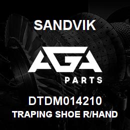 DTDM014210 Sandvik TRAPING SHOE R/HAND | AGA Parts
