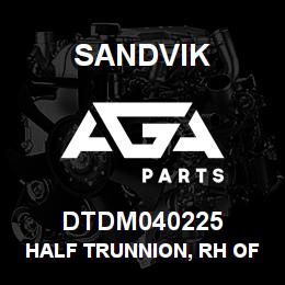 DTDM040225 Sandvik HALF TRUNNION, RH OFFSET STYLE | AGA Parts