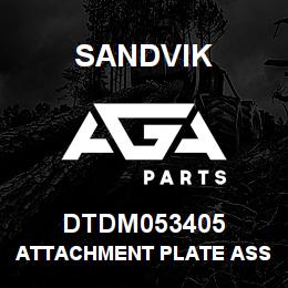 DTDM053405 Sandvik ATTACHMENT PLATE ASSEMBLY; JOY | AGA Parts