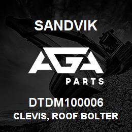 DTDM100006 Sandvik CLEVIS, ROOF BOLTER MOUNT | AGA Parts