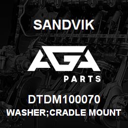 DTDM100070 Sandvik WASHER;CRADLE MOUNT S/4000 | AGA Parts
