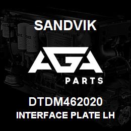 DTDM462020 Sandvik INTERFACE PLATE LH | AGA Parts