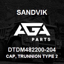 DTDM482200-204 Sandvik CAP, TRUNNION TYPE 2, CRADLE MOUNT | AGA Parts
