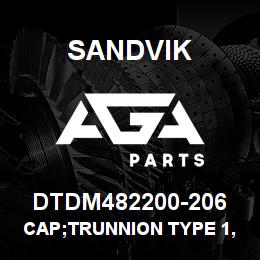 DTDM482200-206 Sandvik CAP;TRUNNION TYPE 1, CRADLE MOUNT | AGA Parts