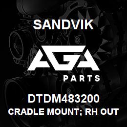 DTDM483200 Sandvik CRADLE MOUNT; RH OUTER/LH INNE | AGA Parts