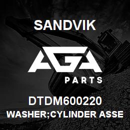 DTDM600220 Sandvik WASHER;CYLINDER ASSEMBLY | AGA Parts