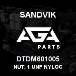DTDM601005 Sandvik NUT, 1 UNF NYLOC | AGA Parts