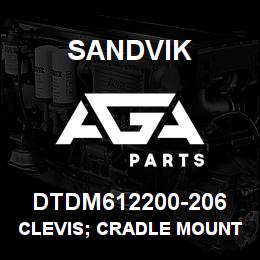 DTDM612200-206 Sandvik CLEVIS; CRADLE MOUNT SLIDE MOUNT | AGA Parts