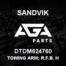 DTDM624760 Sandvik TOWING ARM; R.F.B. HOSE MANAGEMENT | AGA Parts