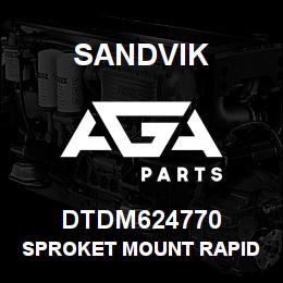 DTDM624770 Sandvik SPROKET MOUNT RAPID FACE BOLTER | AGA Parts