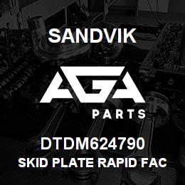 DTDM624790 Sandvik SKID PLATE RAPID FACE BOLTER S4000M | AGA Parts