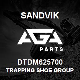DTDM625700 Sandvik TRAPPING SHOE GROUP R/H RAPID FACE | AGA Parts