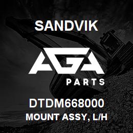 DTDM668000 Sandvik MOUNT ASSY, L/H | AGA Parts