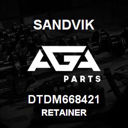 DTDM668421 Sandvik RETAINER | AGA Parts
