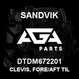 DTDM672201 Sandvik CLEVIS, FORE/AFT TILT CLEVIS | AGA Parts