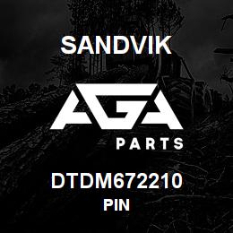 DTDM672210 Sandvik PIN | AGA Parts