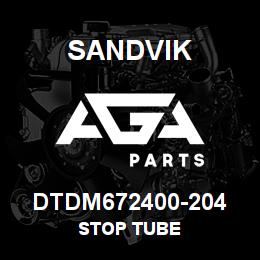 DTDM672400-204 Sandvik STOP TUBE | AGA Parts