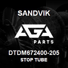 DTDM672400-205 Sandvik STOP TUBE | AGA Parts