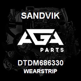 DTDM686330 Sandvik WEARSTRIP | AGA Parts