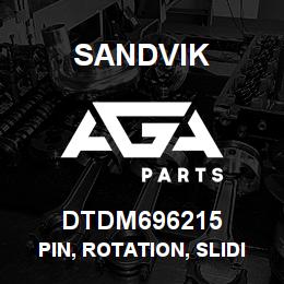 DTDM696215 Sandvik PIN, ROTATION, SLIDING PLATE | AGA Parts