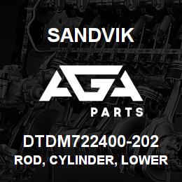 DTDM722400-202 Sandvik ROD, CYLINDER, LOWER TRS | AGA Parts