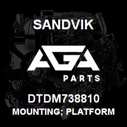 DTDM738810 Sandvik MOUNTING; PLATFORM | AGA Parts