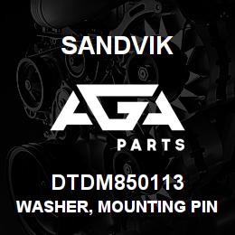 DTDM850113 Sandvik WASHER, MOUNTING PIN | AGA Parts