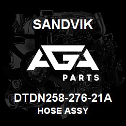 DTDN258-276-21A Sandvik HOSE ASSY | AGA Parts