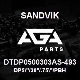 DTDP0500303AS-493 Sandvik DP5"/30'/.75"/PBHF/312B/ST52/DM30 | AGA Parts