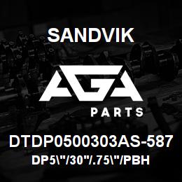 DTDP0500303AS-587 Sandvik DP5"/30'/.75"/PBHF/312B/ST52/D245K | AGA Parts