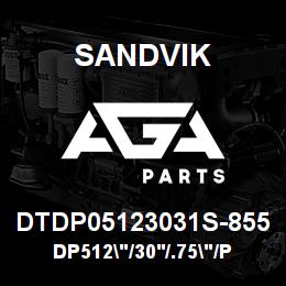 DTDP05123031S-855 Sandvik DP512"/30'/.75"/PB/312B/ST52/DM45 | AGA Parts
