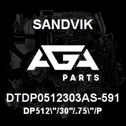 DTDP0512303AS-591 Sandvik DP512"/30'/.75"/PBHF/312B/52/D245KS | AGA Parts