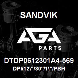 DTDP0612301A4-569 Sandvik DP612"/30'/1"/PBHF/4B/4140/DMM2 | AGA Parts