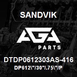 DTDP0612303AS-416 Sandvik DP612"/30'/.75"/PBHF/4B/ST52/DM50 | AGA Parts