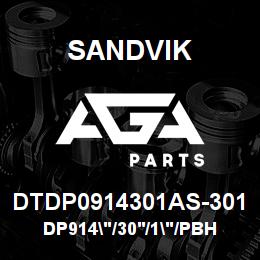 DTDP0914301AS-301 Sandvik DP914"/30'/1"/PBHF/6B/ST52/B49R | AGA Parts