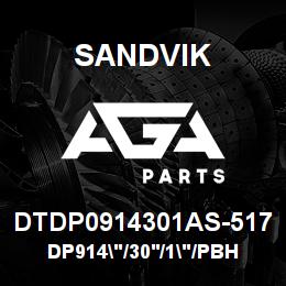 DTDP0914301AS-517 Sandvik DP914"/30'/1"/PBHF/6B/ST52/DMM2 | AGA Parts