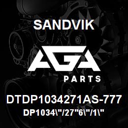 DTDP1034271AS-777 Sandvik DP1034"/27'6"/1"/PBHF/8B/ST52/B49R | AGA Parts