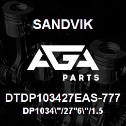DTDP103427EAS-777 Sandvik DP1034"/27'6"/1.5"/PBHF/8B/ST52/B49R | AGA Parts