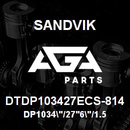 DTDP103427ECS-814 Sandvik DP1034"/27'6"/1.5"/BBHF/7B/ST52/P& | AGA Parts