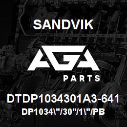 DTDP1034301A3-641 Sandvik DP1034"/30'/1"/PBHF/8B/4130/PV351 | AGA Parts