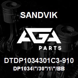 DTDP1034301C3-910 Sandvik DP1034"/30'/1"/BBHF/8B/4130/P&H/D9 | AGA Parts