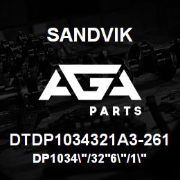 DTDP1034321A3-261 Sandvik DP1034"/32'6"/1"/PBHF/8B/4130/B49 | AGA Parts