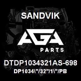DTDP1034321AS-698 Sandvik DP1034"/32'/1"/PBHF/8B/ST52/B49R | AGA Parts