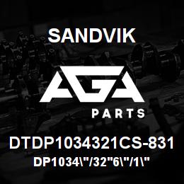 DTDP1034321CS-831 Sandvik DP1034"/32'6"/1"/BBHF/8B/ST52/P&H | AGA Parts