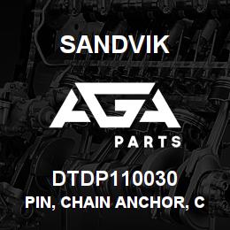 DTDP110030 Sandvik PIN, CHAIN ANCHOR, CARRIAGE | AGA Parts