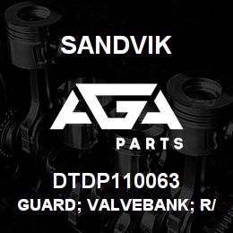 DTDP110063 Sandvik GUARD; VALVEBANK; R/H REXROTH MK1 | AGA Parts