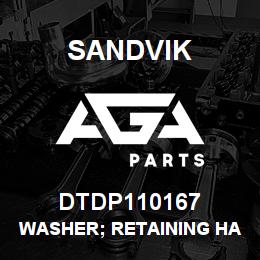DTDP110167 Sandvik WASHER; RETAINING HALF TRUNNIO | AGA Parts
