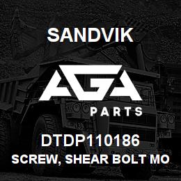 DTDP110186 Sandvik SCREW, SHEAR BOLT MODIFIED | AGA Parts