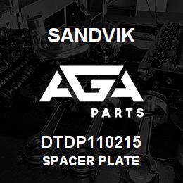 DTDP110215 Sandvik SPACER PLATE | AGA Parts