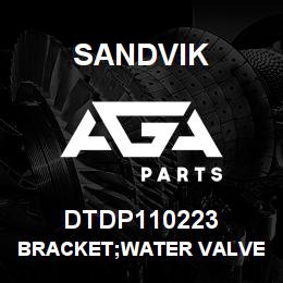 DTDP110223 Sandvik BRACKET;WATER VALVE ASSY | AGA Parts